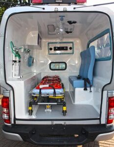 interno ambulancia simples remoção