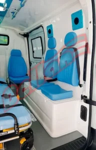 interno de fibra van ambulancia simples remoção.