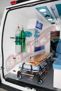 interno de fibra van ambulancia suporte basico