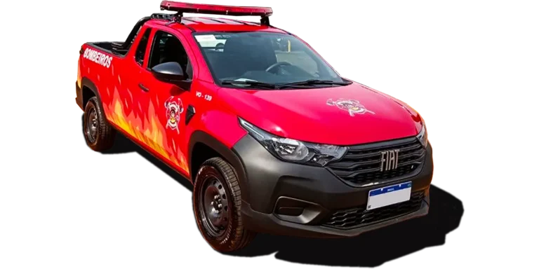 venda veiculo fiat strada , transformação bombeiro para fist strada